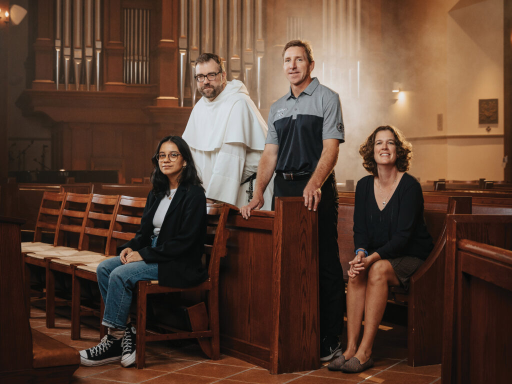 Mariela Flores, Fr. Jordan Zajac, Jennifer Illuzzi